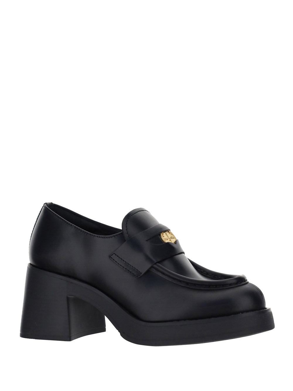 Leather Penny Loafers - Black