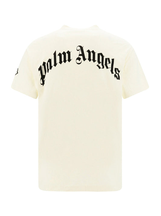 8 Moncler Palm Angels T-shirt With Bear - White