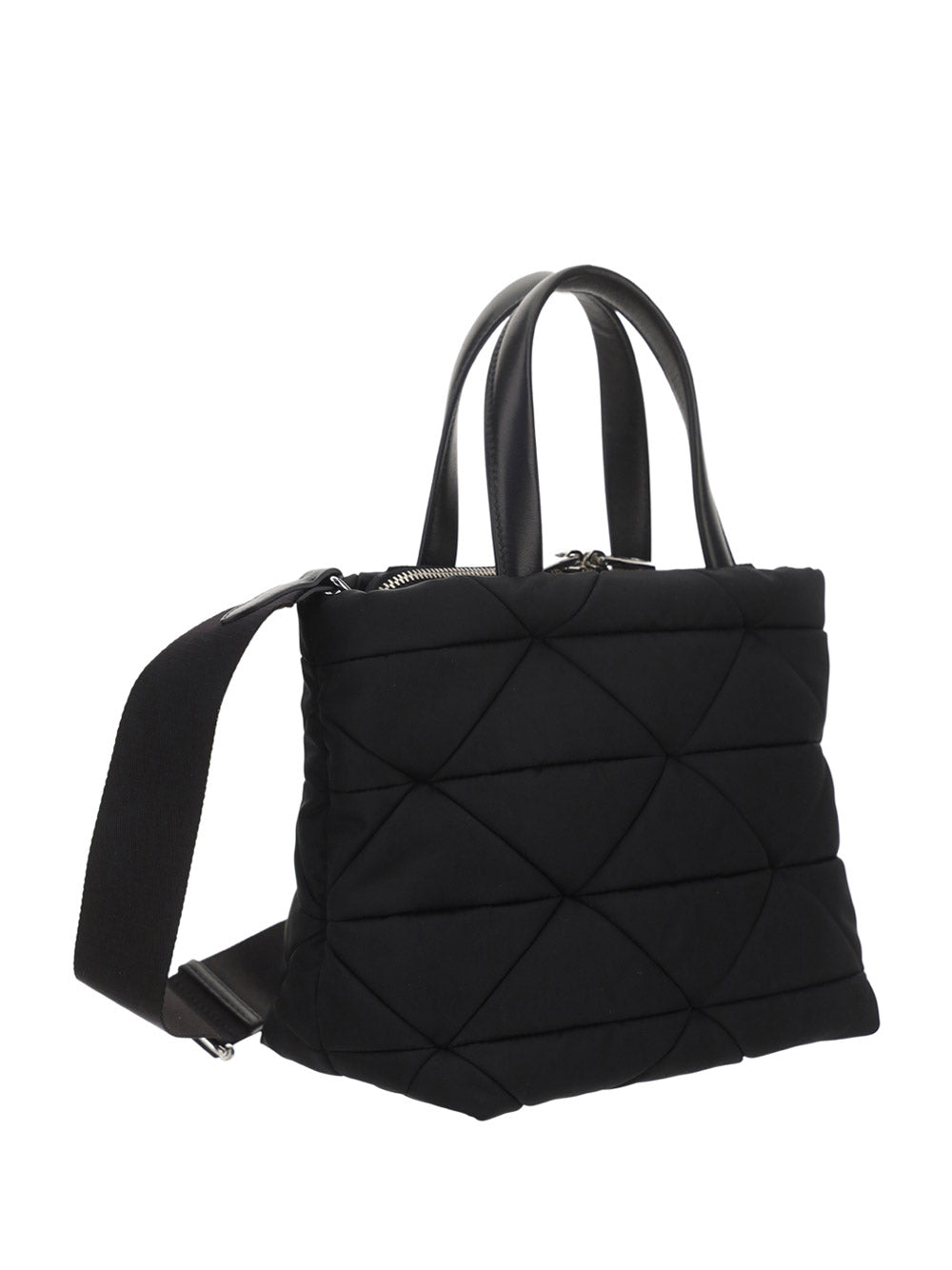 Re-Nylon Padded Tote Bag - Black.