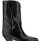 Dahope Leather Western Boots - Black