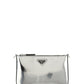 Brushed Leather Shoulder Bag - Silver
