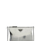 Brushed Leather Shoulder Bag - Silver