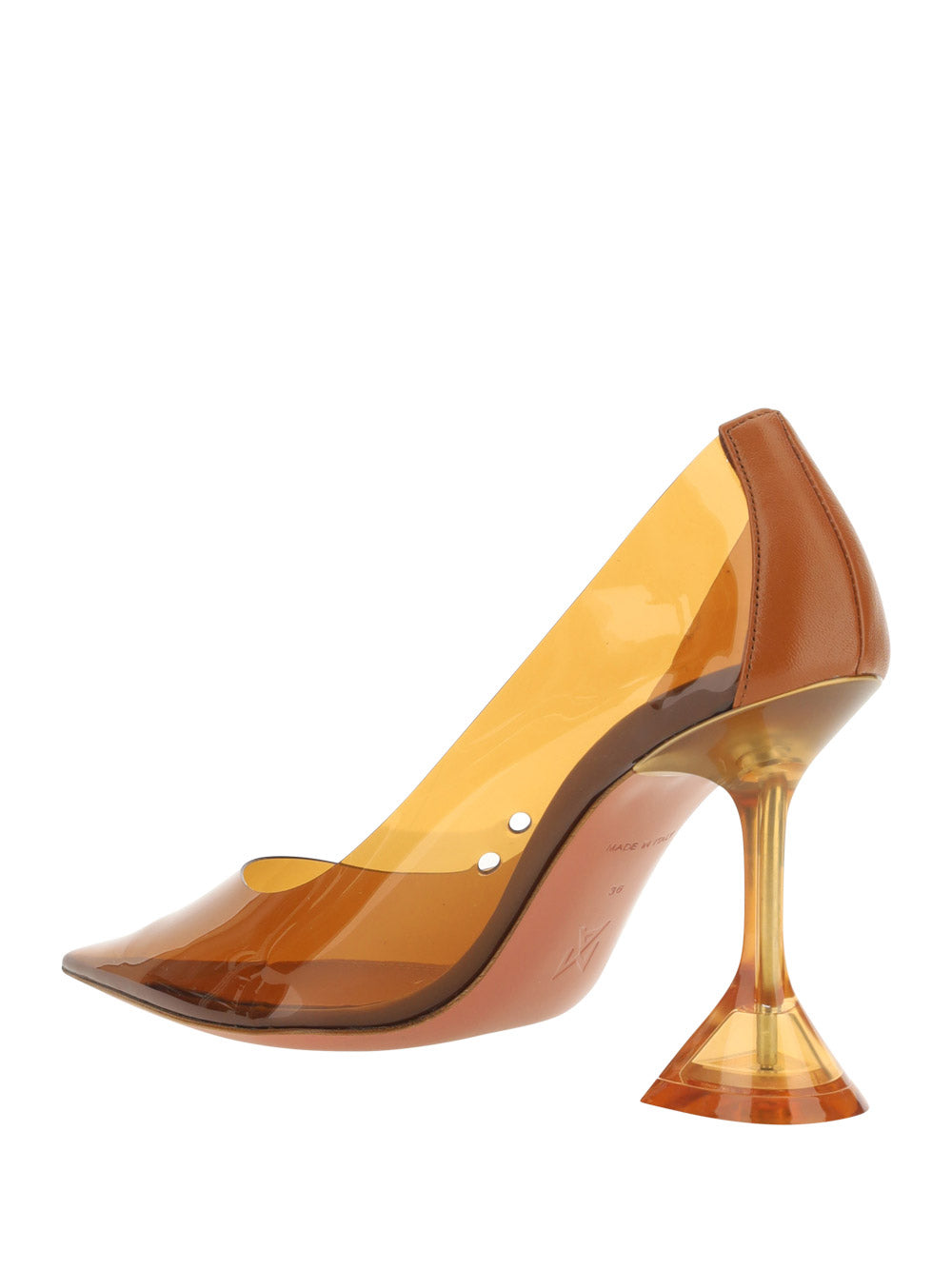 Ami Glass Pump - Brown