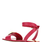 One Stud Flat Sandal in Calfskin With Maxi Stud Embellishment - Blossom
