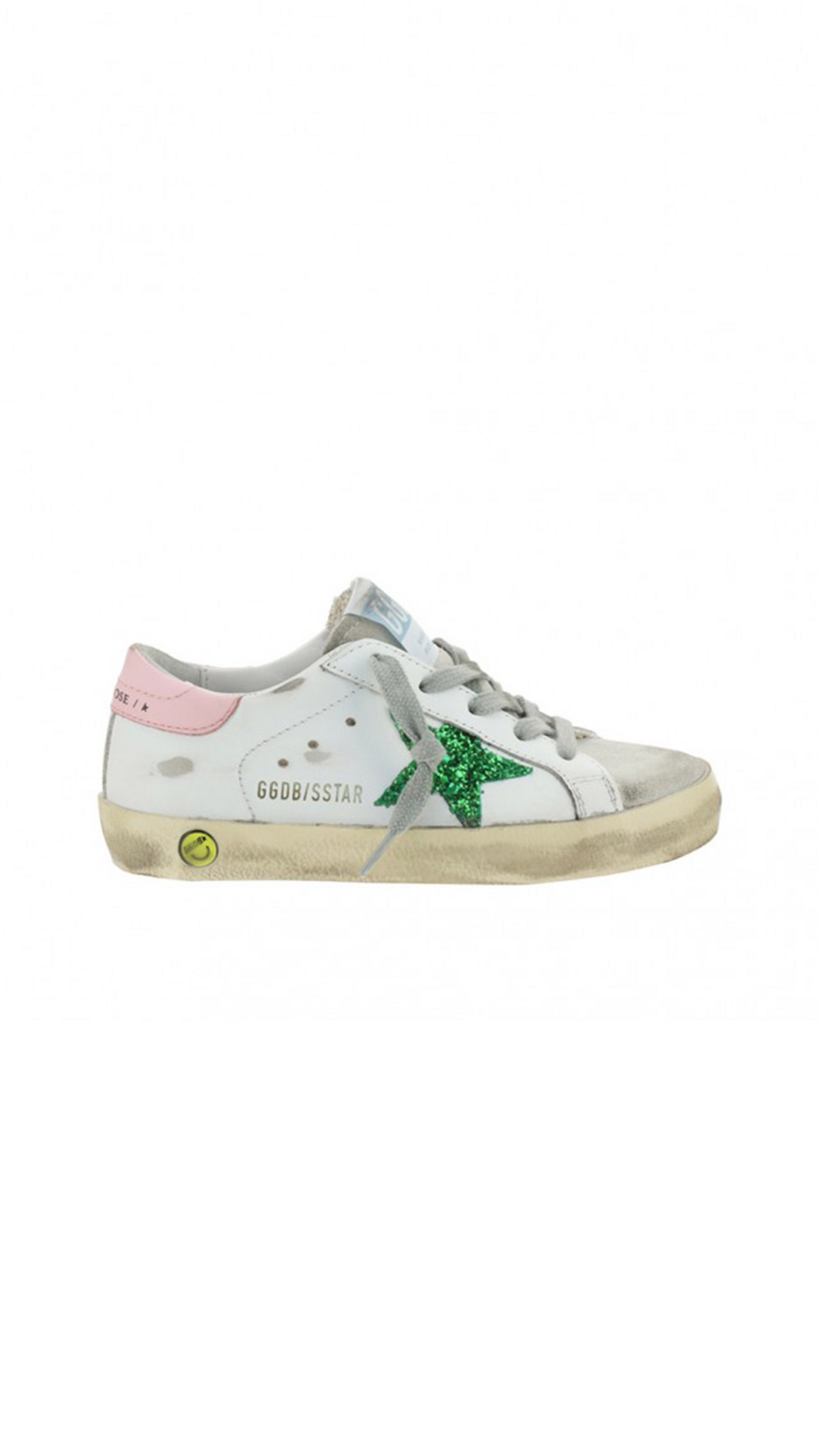 Superstar Sneakers in Glitter - Green / Pink