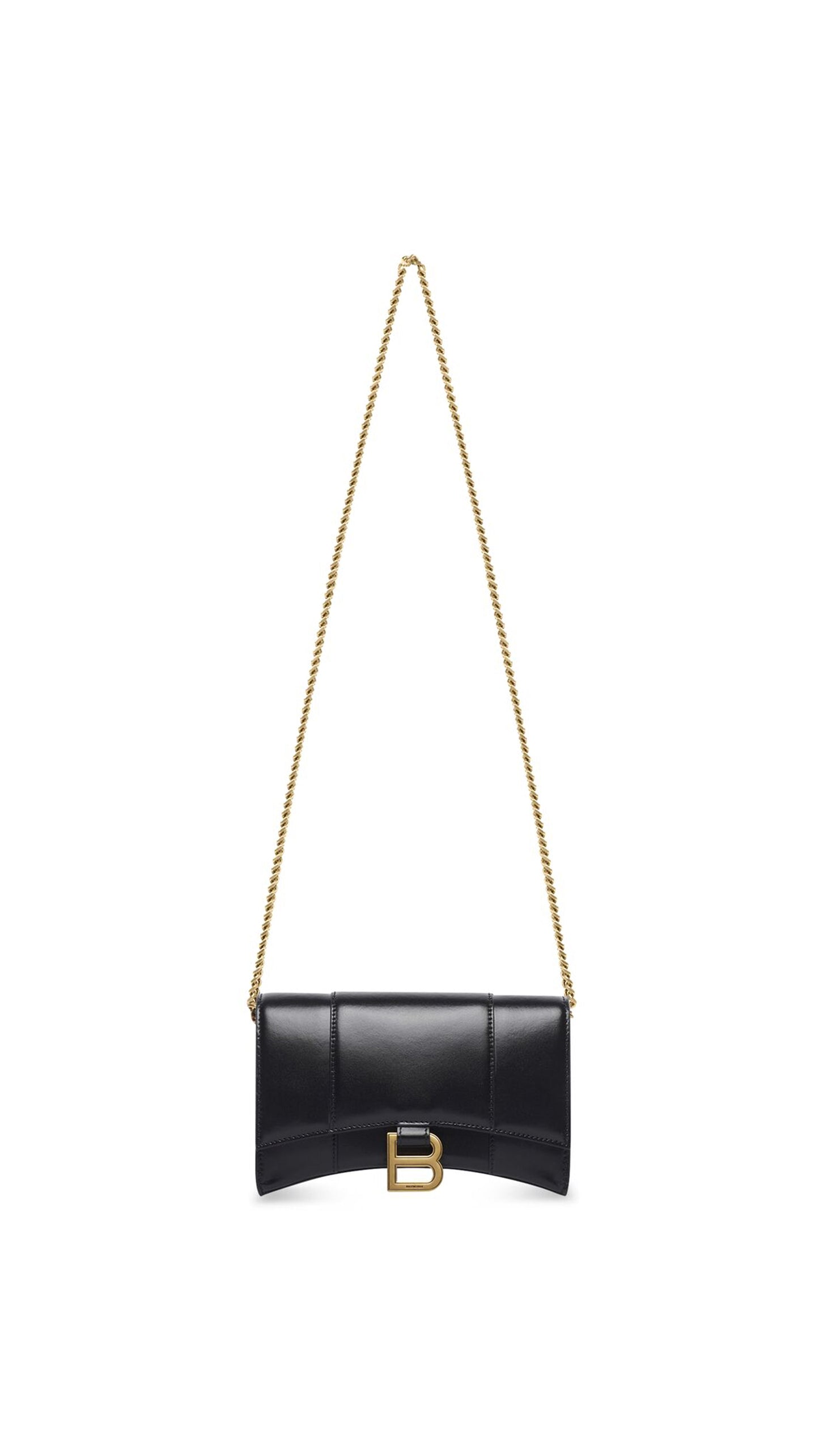 Hourglass Wallet On Chain - Black