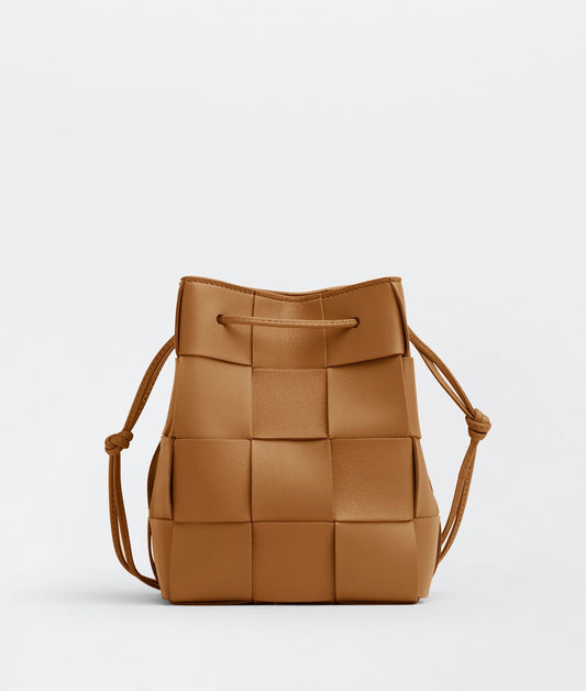 Small Cassette Bucket Bag - Camel