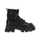 Men's Monolith Brushed Leather & Nylon Combat Boots - Black