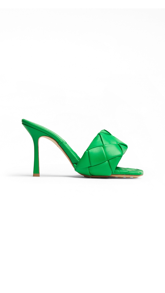 Lido Intrecciato Sandals - Grass.