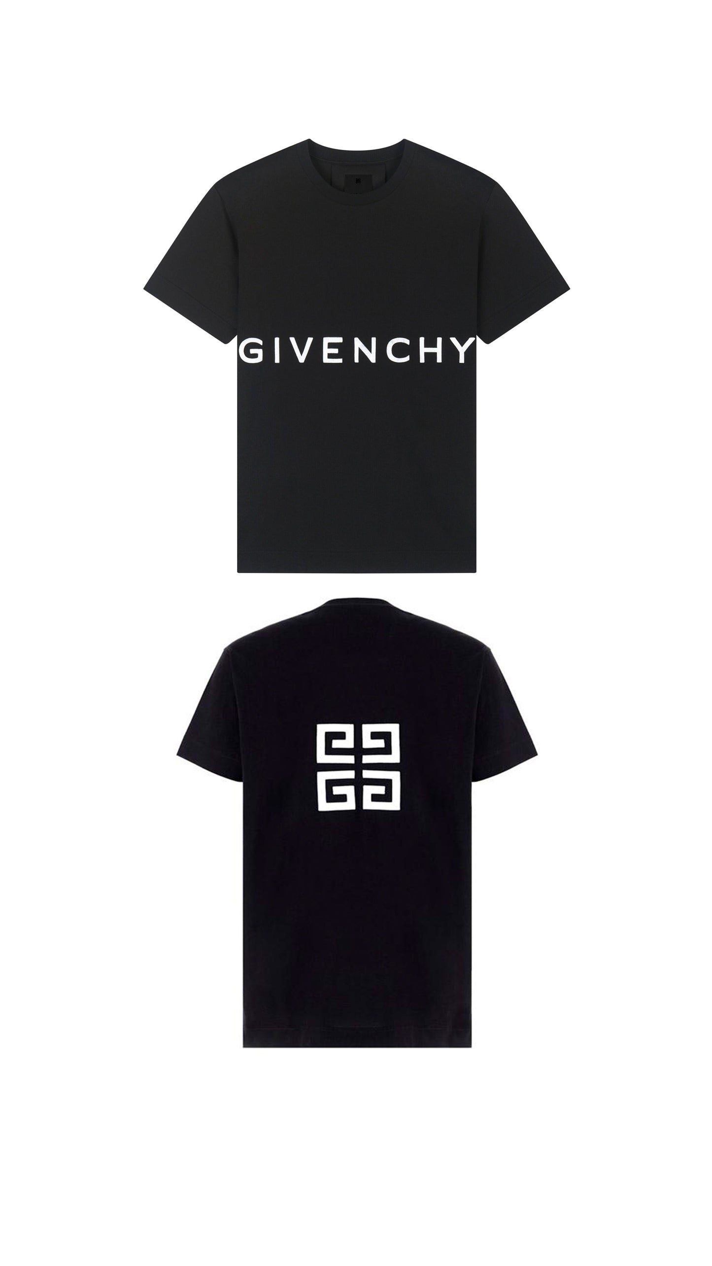 4G Embroidered Oversized T-Shirt - Black.