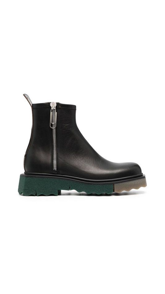Sponge Zip Boots - Black