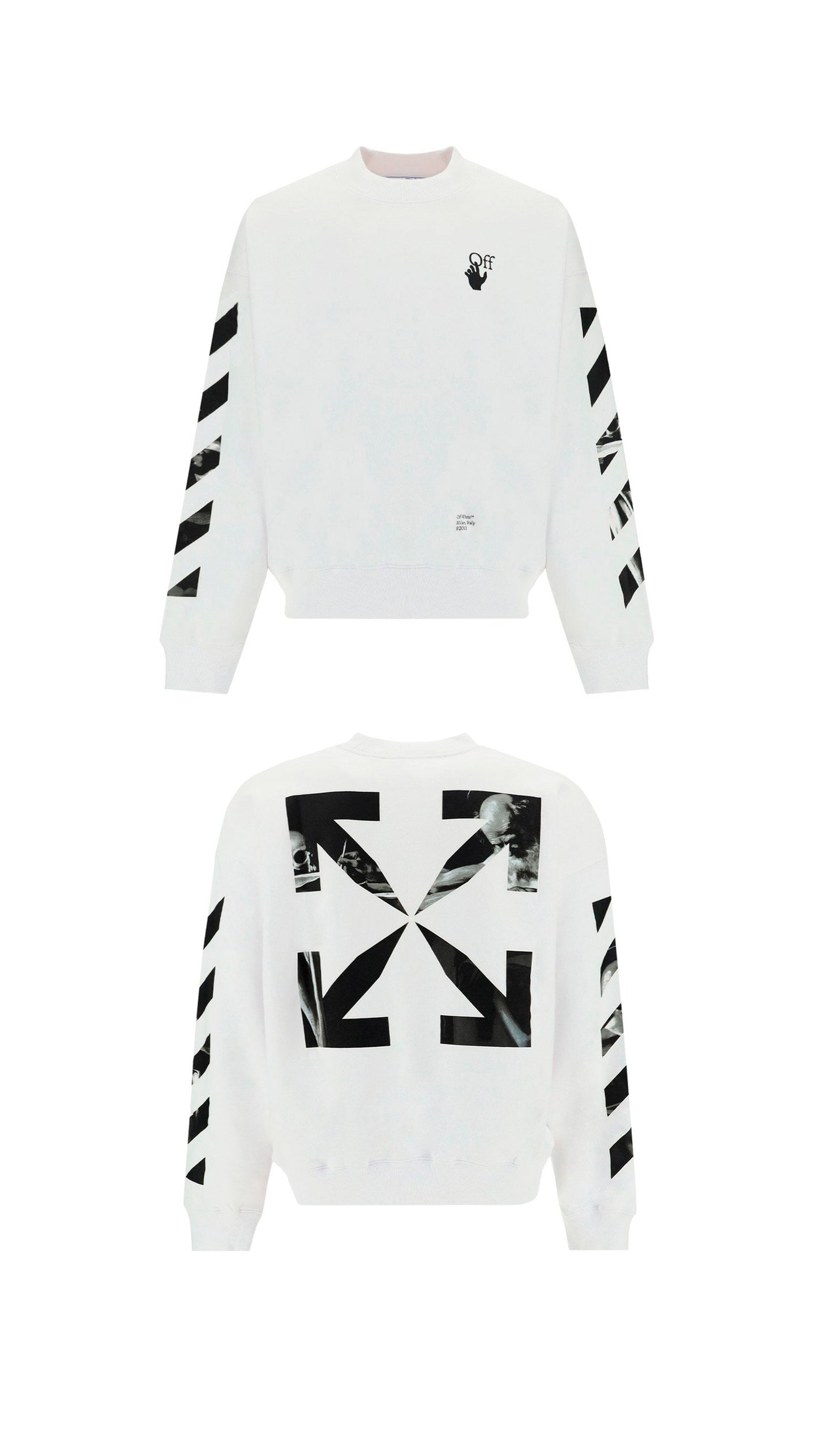 Caravaggio Arrows Sweatshirt -  White