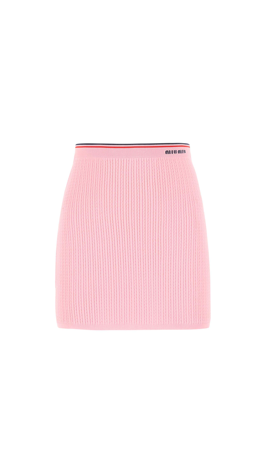 Viscose Mini-Skirt - Pink