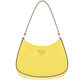 Prada Cleo Brushed Leather Shoulder Bag - Yellow.