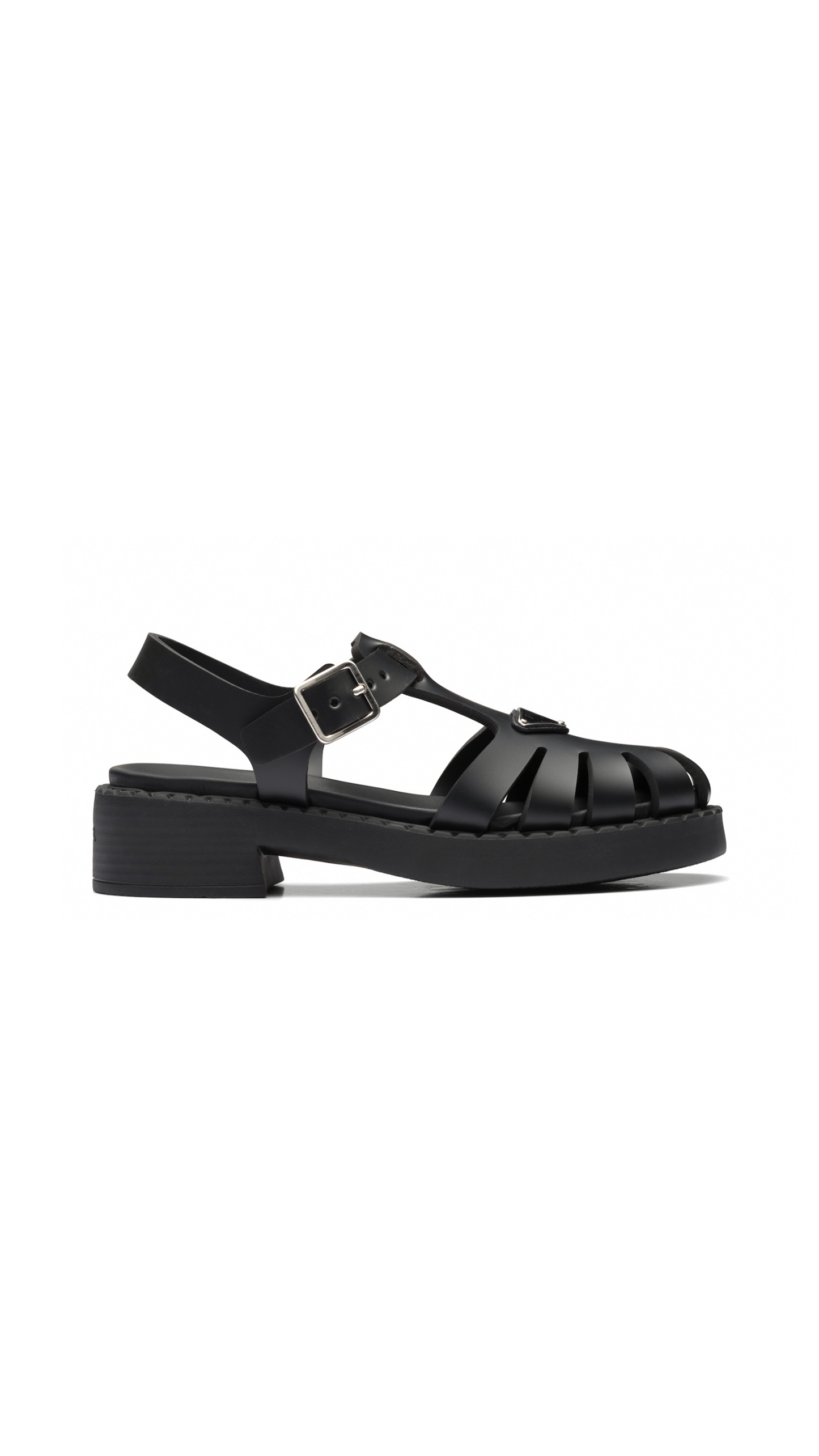 Sporty Foam Rubber Sandal - Black
