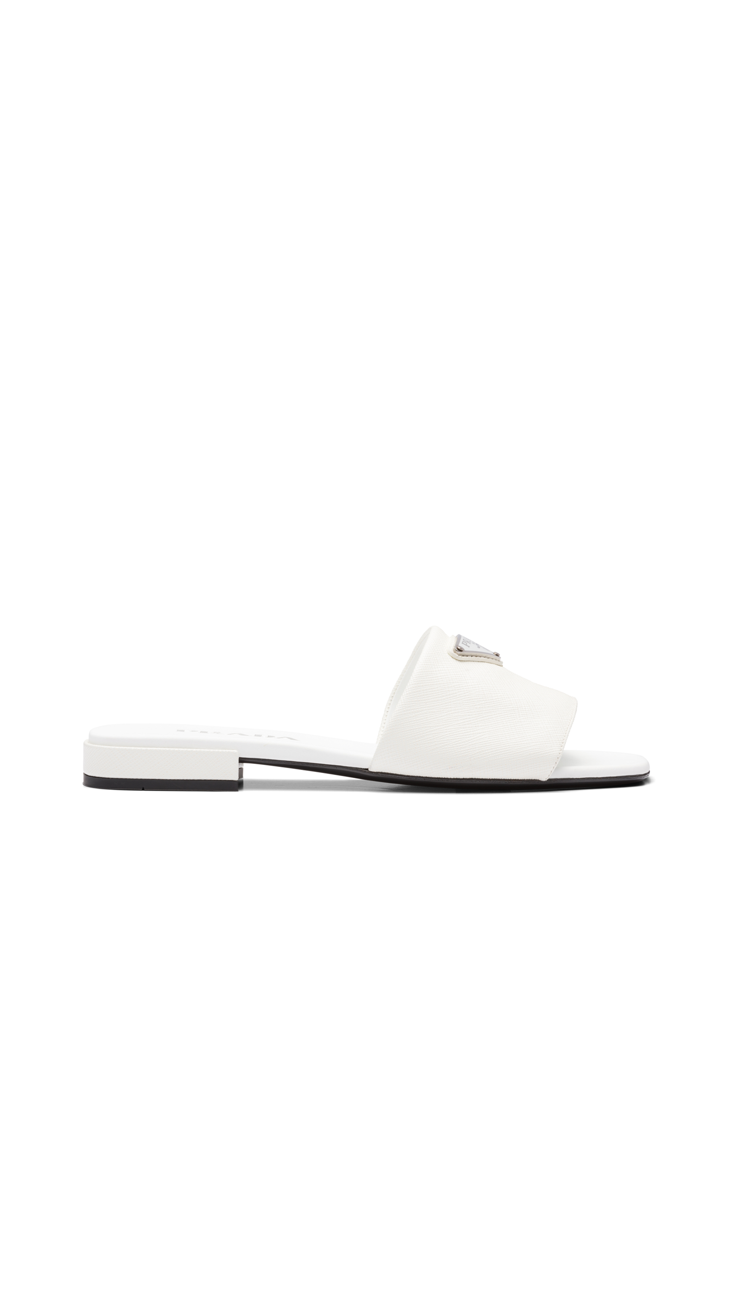 Saffiano Logo Slides  - White