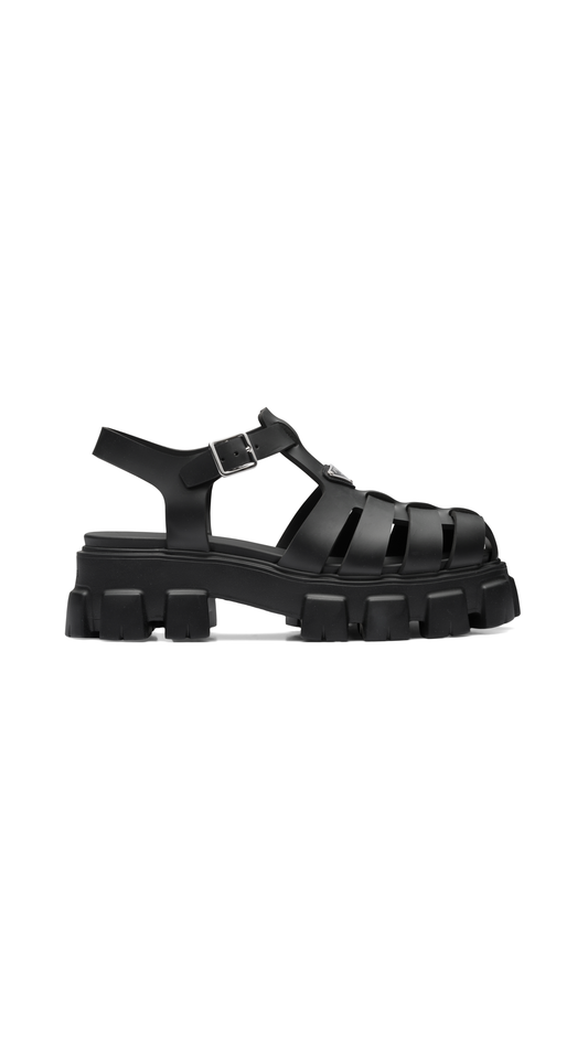Monolith Rubber Sandals - Black