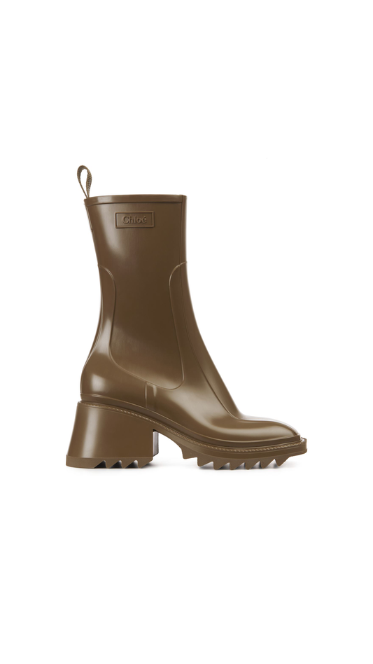 Betty rain boot in PVC - Khaki