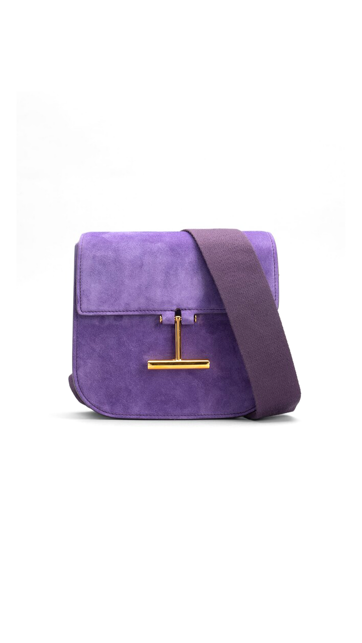 Suede Leather Tara Mini Crossbody - Hyacinth