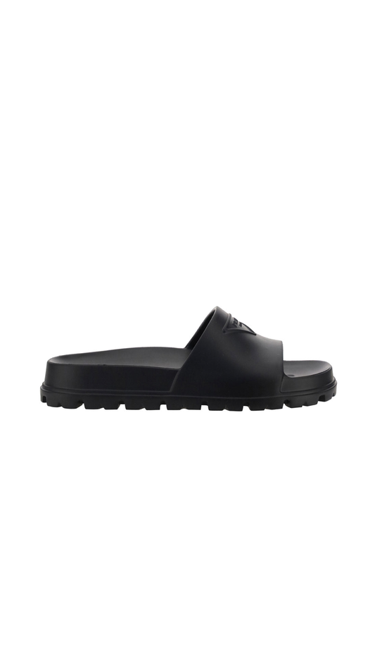 Rubber Sandals - Black.