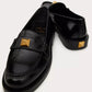 Roman Stud Brushed Calfskin Loafer 30MM - Black
