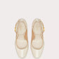 Tan-go Platform Pump in Patent Leather 155mm - Light Ivory