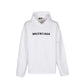 Balenciaga Logo Pixel Hoodie - White
