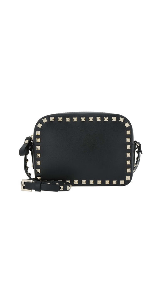 Rockstud Crossbody Bag - Black