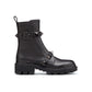 Roman Stud Combat Boot With Tonal Studs 40mm - Black