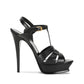 Tribute Smooth Leather Platform Sandals - Black.