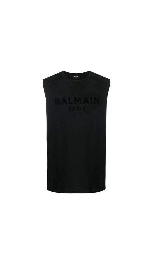 Sleeveless T-Shirt - Black