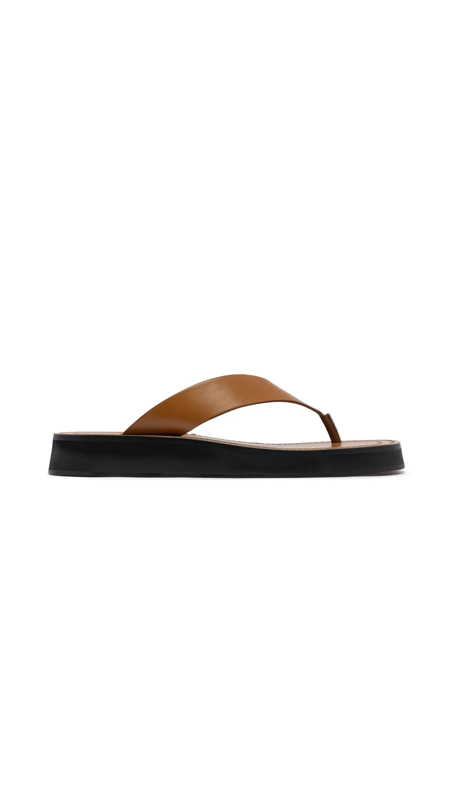 Ginza Leather Sandals - Tan