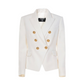 Grain de Poudre Double-Breasted Jacket - White
