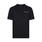 Cotton T-shirt with Small Balmain Paris Logo - Black