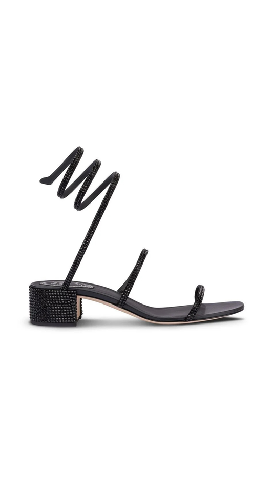 Ow-Heeled Sandals Cleo - Black