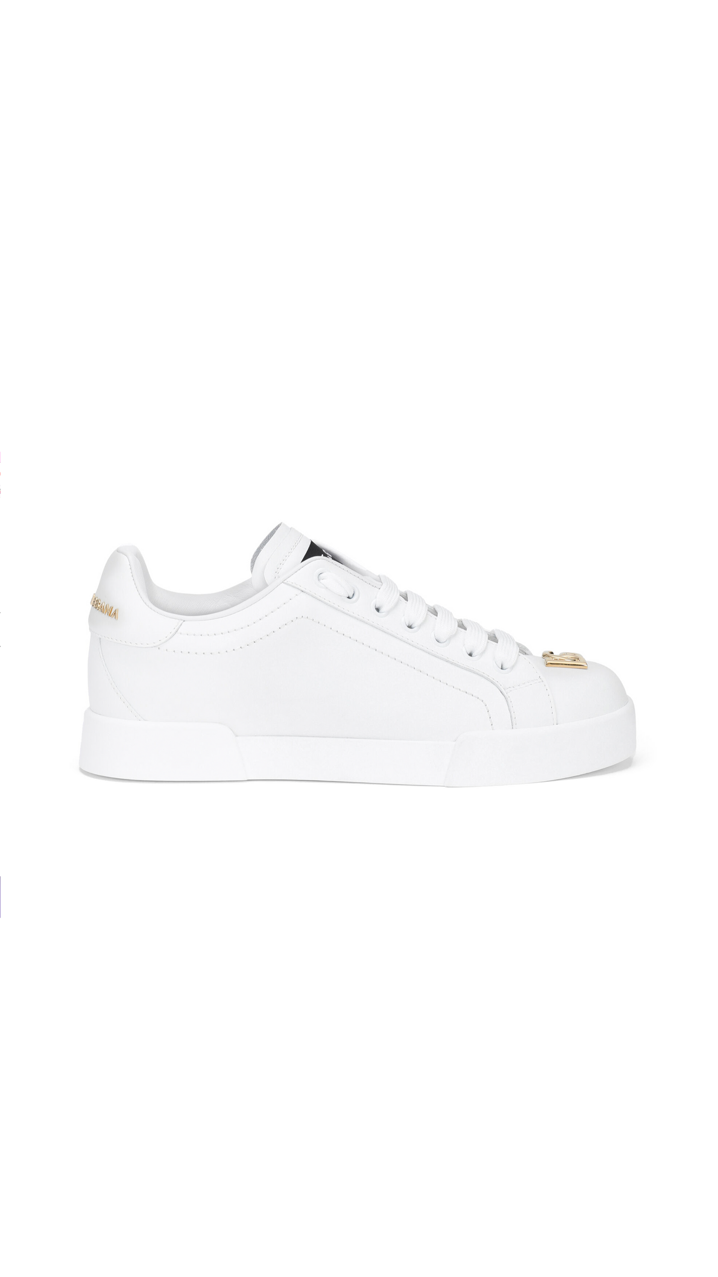 Calfskin Nappa Portofino Sneakers - White