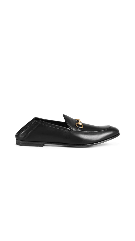 Horsebit Leather Loafer - Black