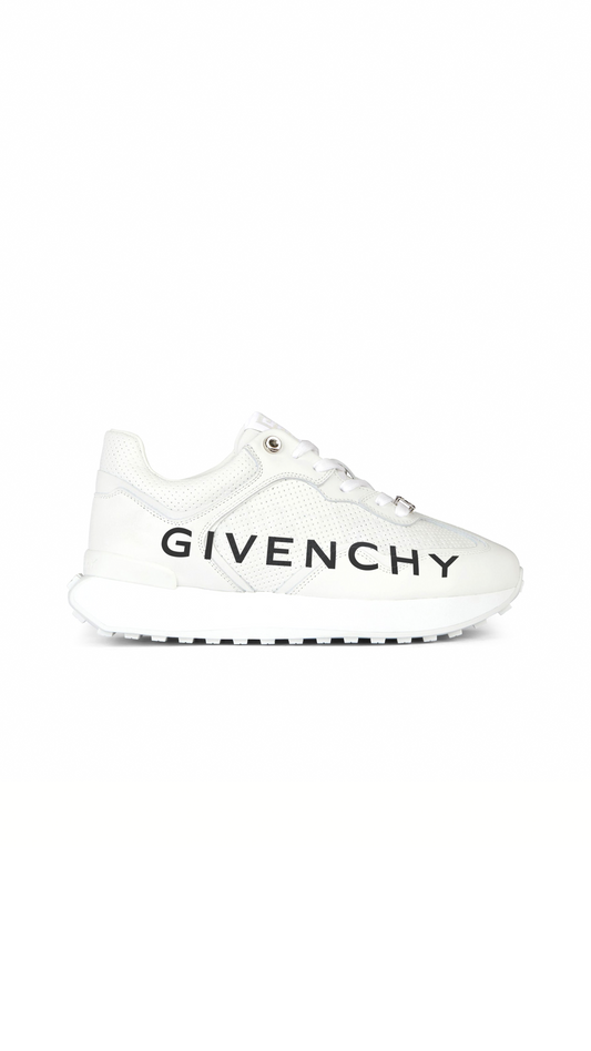 GIV Runner in Perforated Leather - White