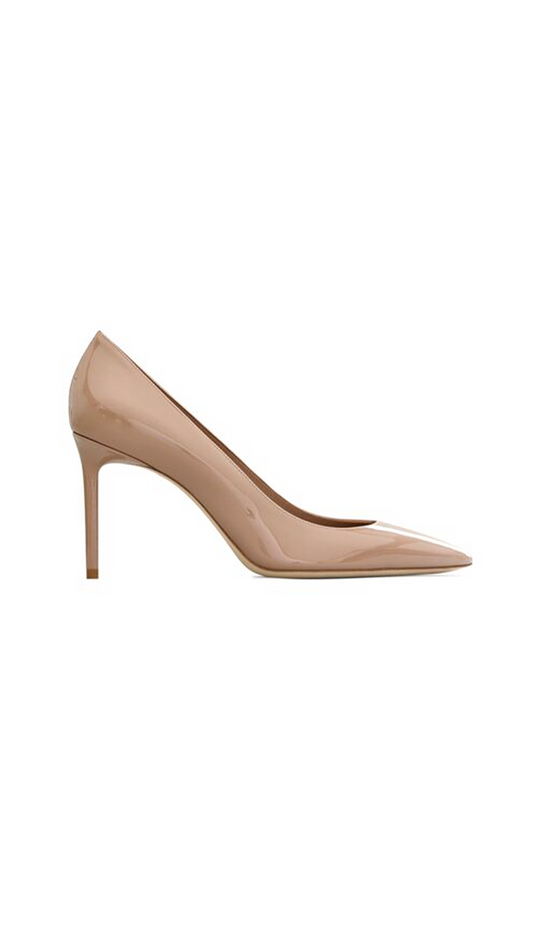 Anja Pumps in Patent Leather - Dark Pink
