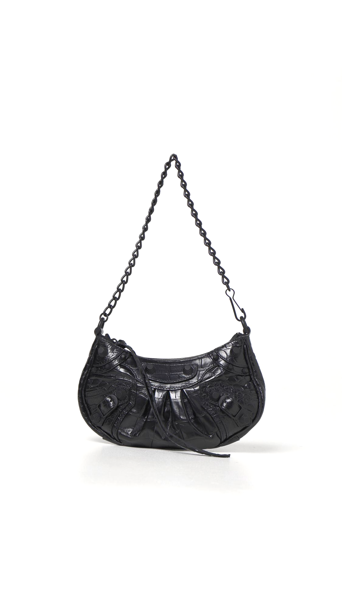 Le Cagole Mini Purse With Chain - Black
