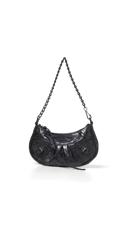 Le Cagole Mini Purse With Chain - Black