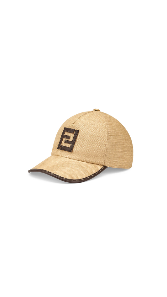 Raffia Baseball Cap - Natural