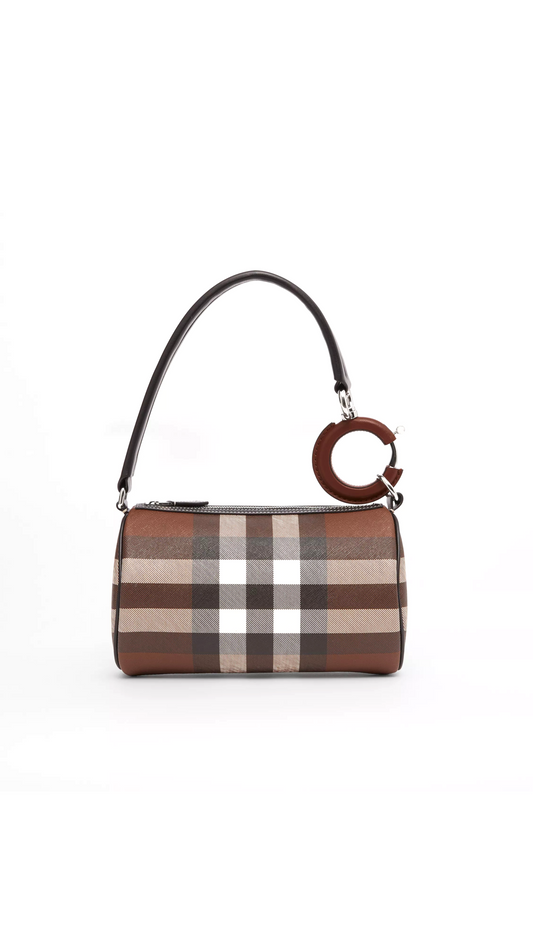 Small Cotton Gabardine Rhombi Bag - Vintage Check