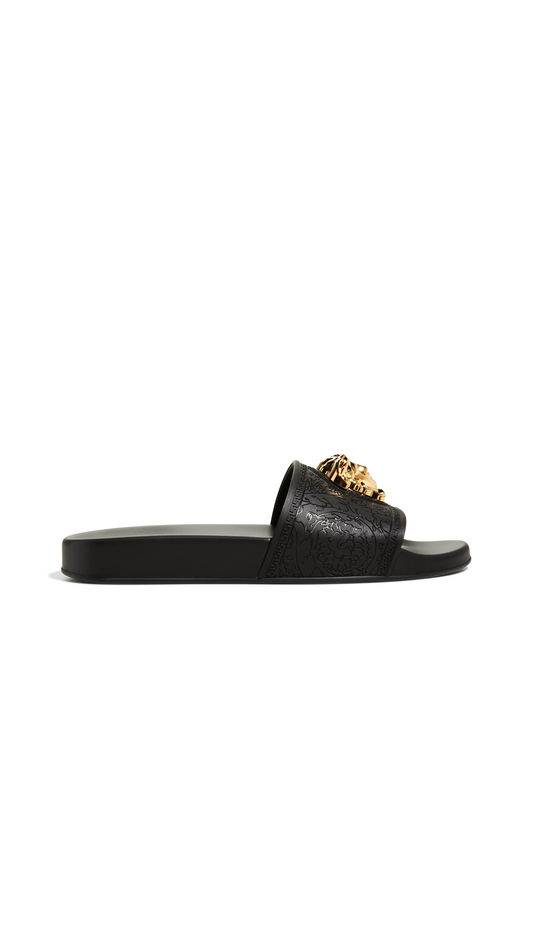 Barocco Palazzo Pool Slides - Black