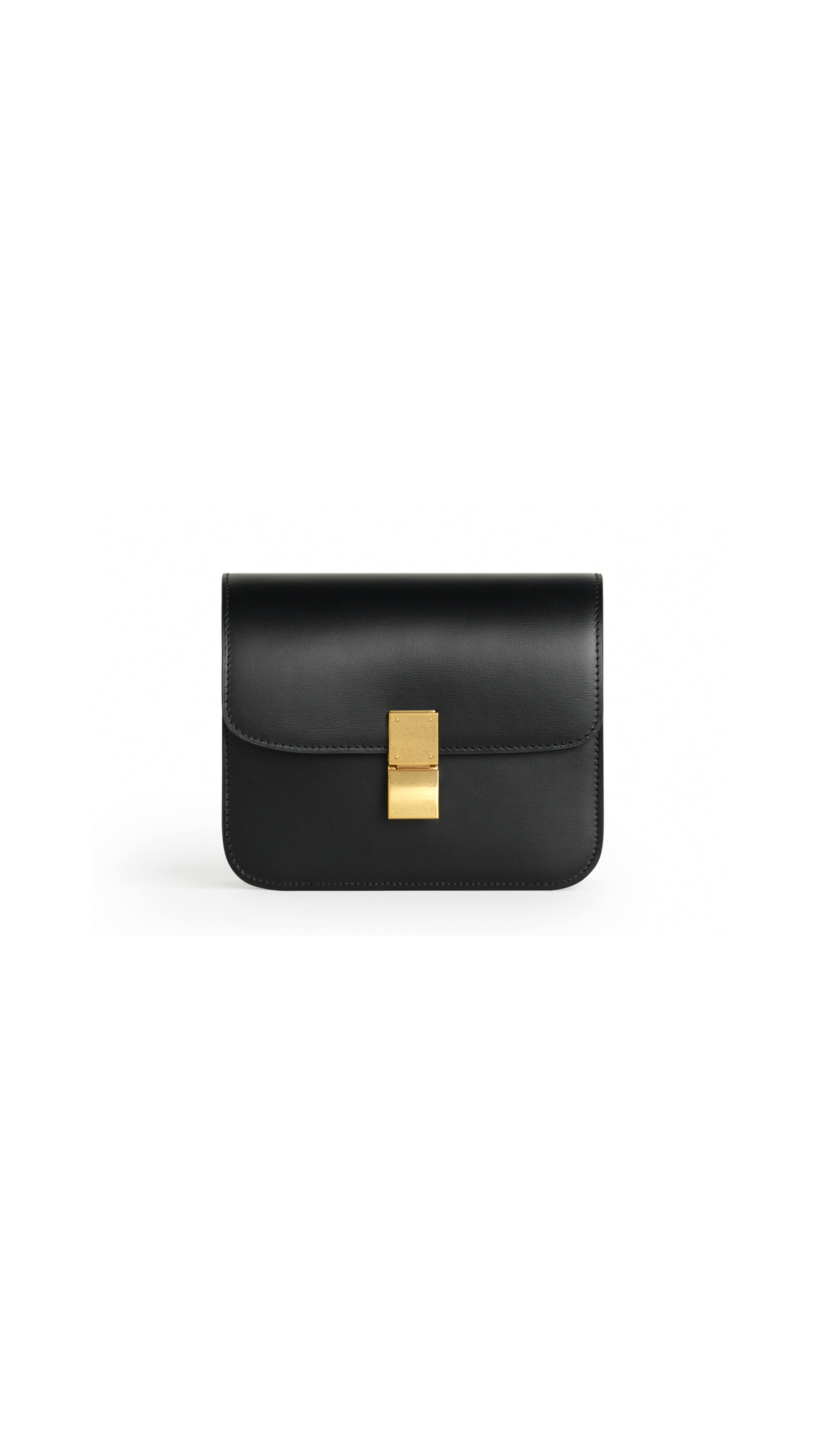 Teen Classic Bag In Box Calfskin - Black