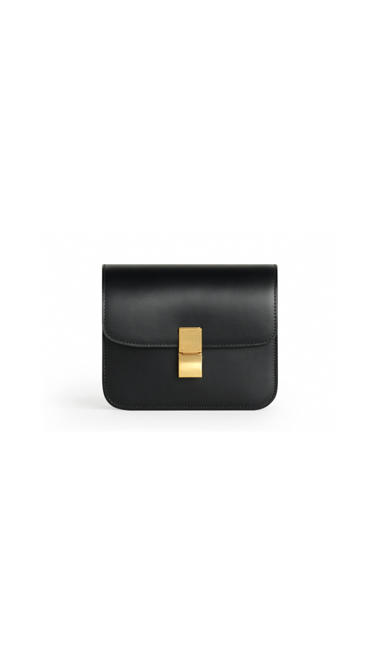 Teen Classic Bag In Box Calfskin - Black