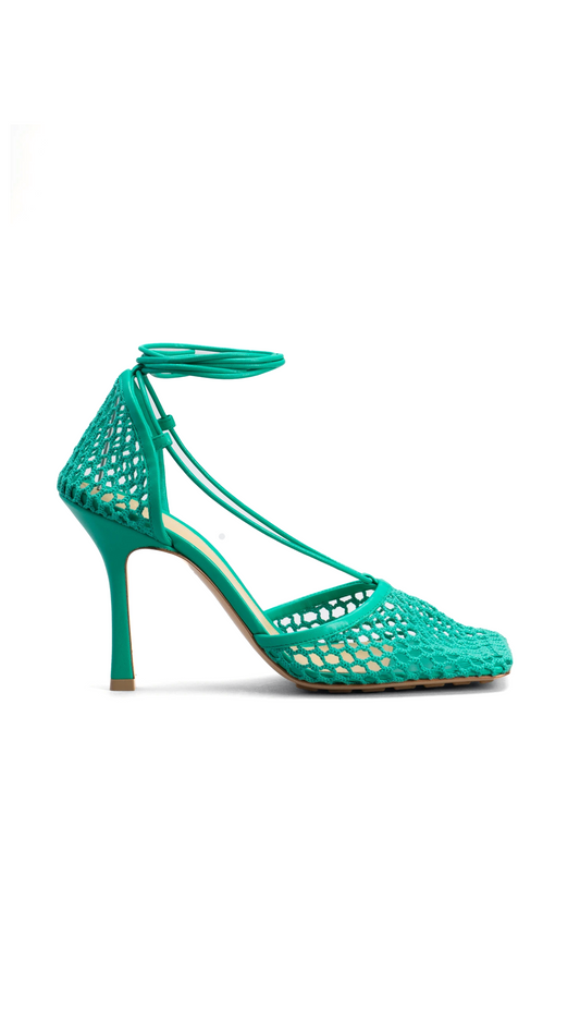 Stretch Sandals - Acid Turquoise