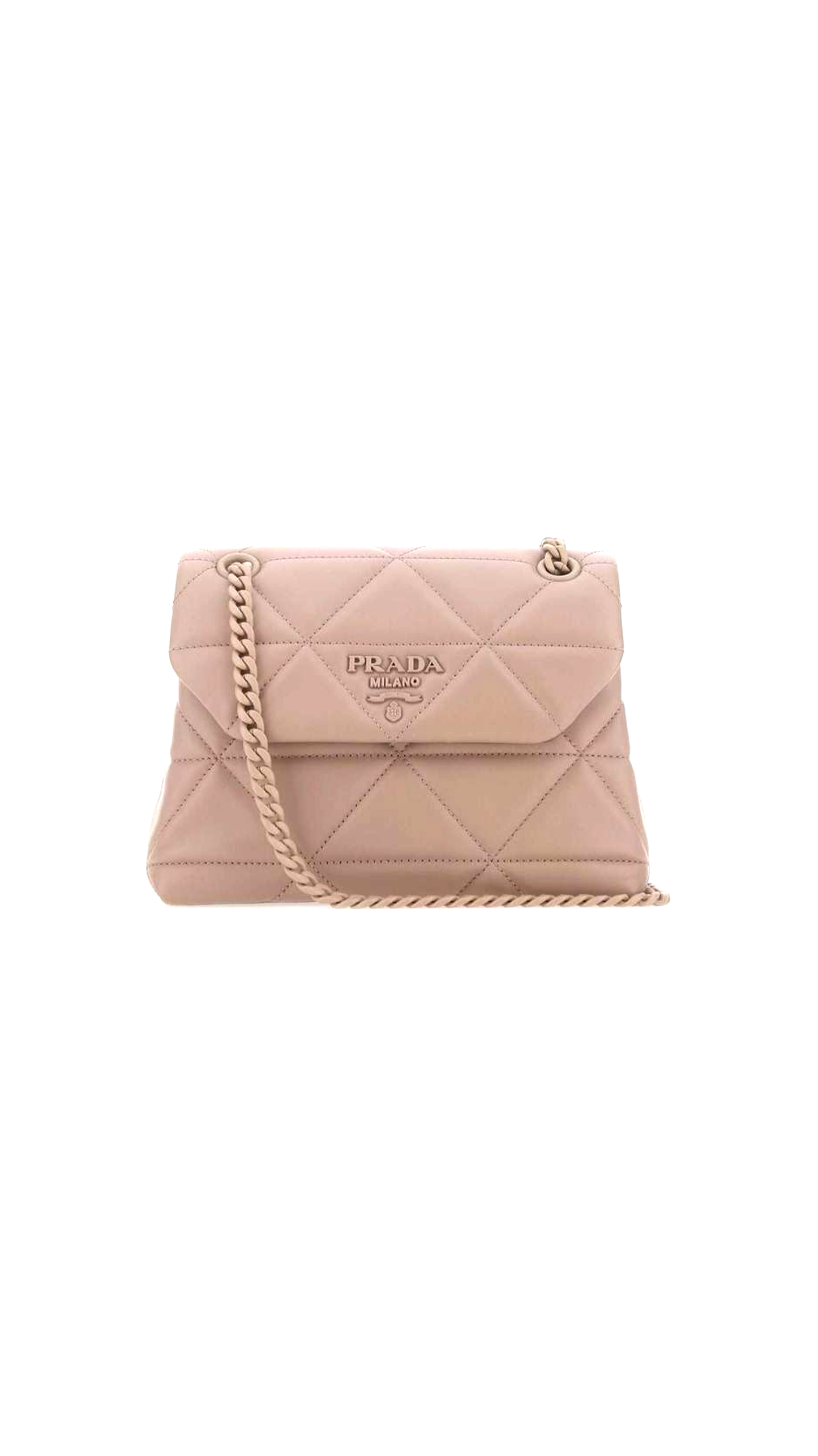 Small Nappa Leather Prada Spectrum Bag - Nude
