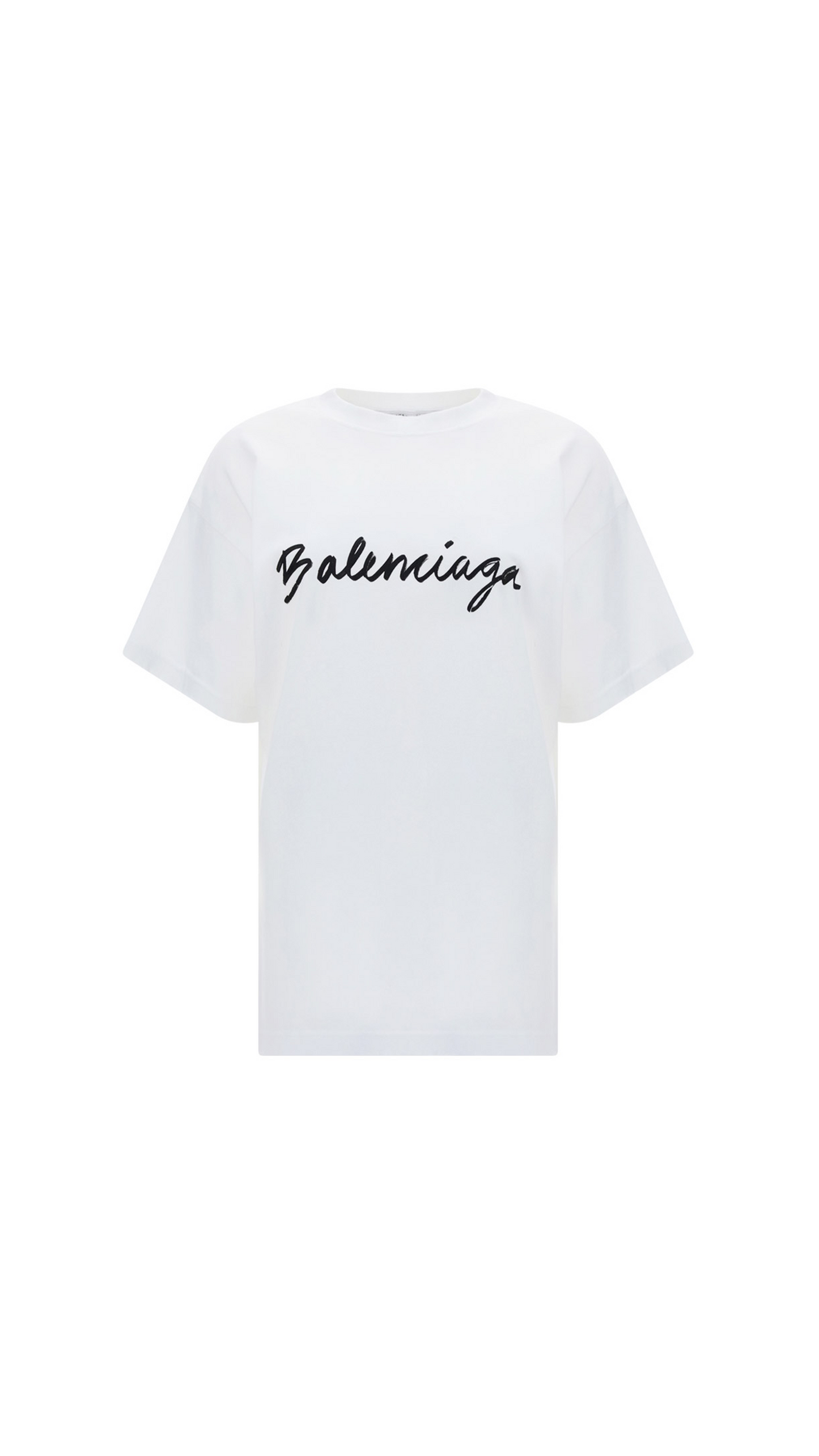 Logo Medium Fit T-Shirt - White