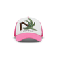 Broken Palm Trucker Hat - Pink / White